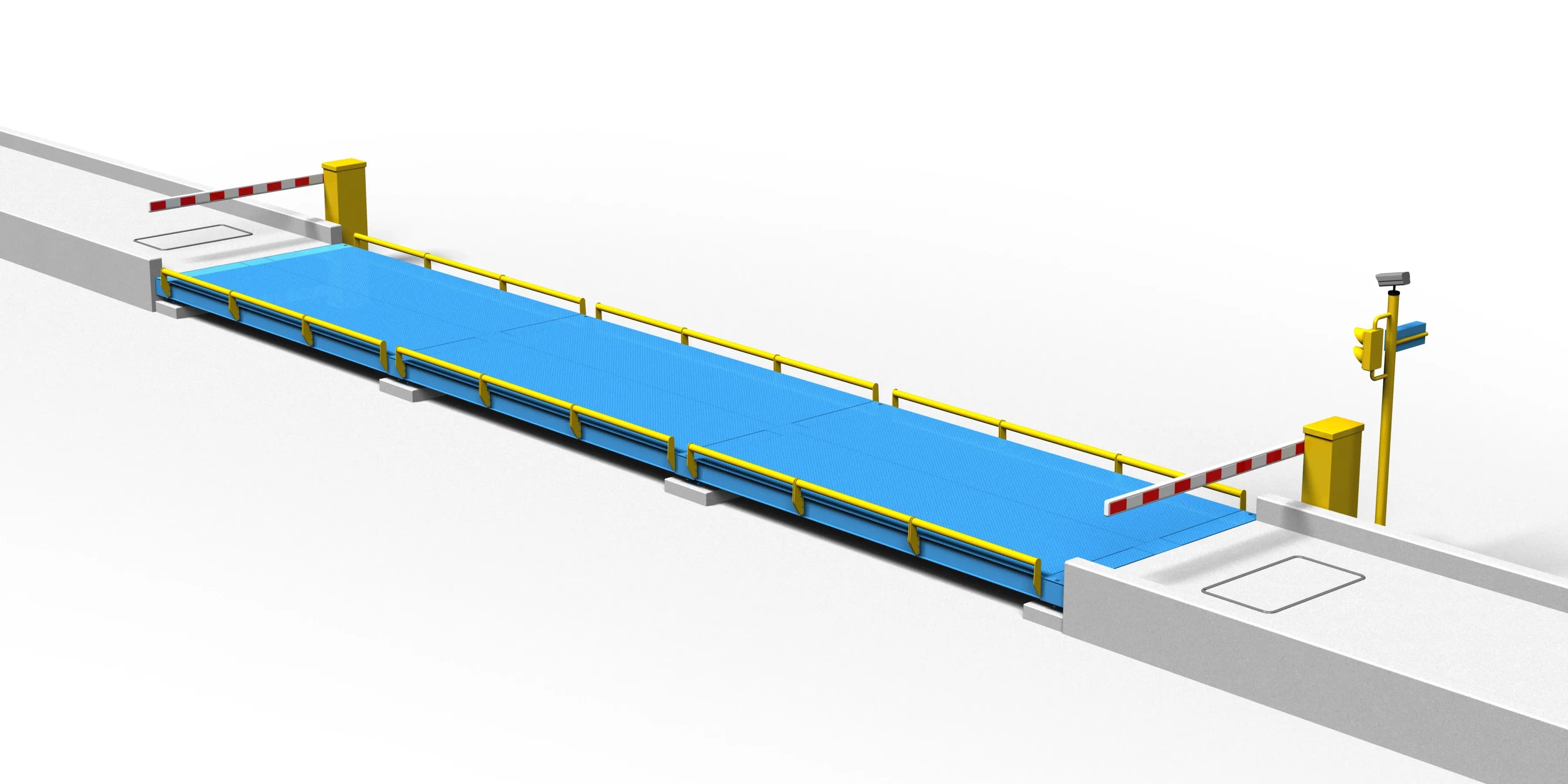 Avery Weigh-Tronix BridgeMont BMS-SD Standard Duty Steel Deck Truck Scale, scale layout view