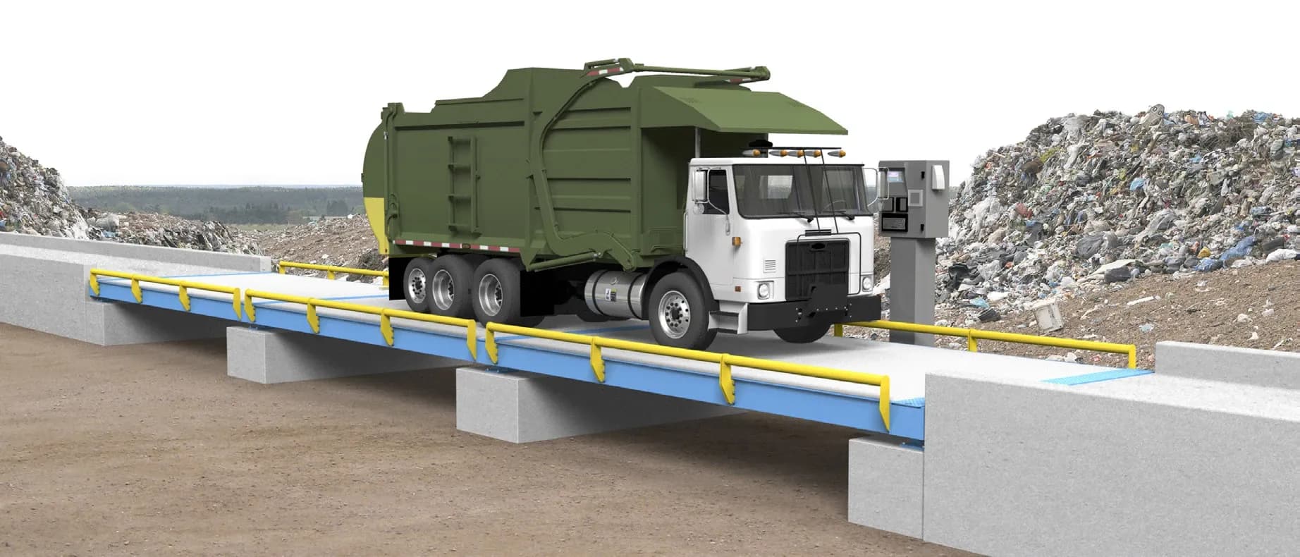 Avery Weigh-Tronix SteelBridge FCXT Concrete Deck Truck Scale