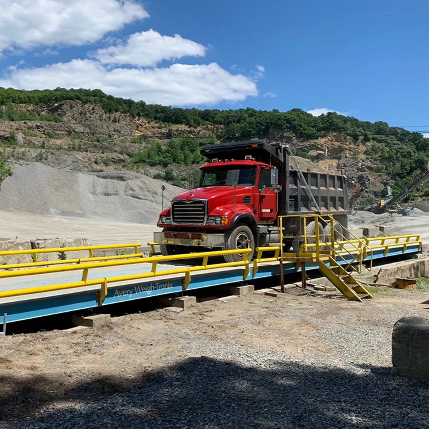 Avery Weigh-Tronix SteelBridge IMXT-P Portable Truck Scale, application view