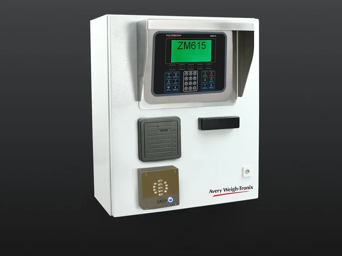 Avery Weigh-Tronix ZM Kiosk Vehicle Scale Control System, operator