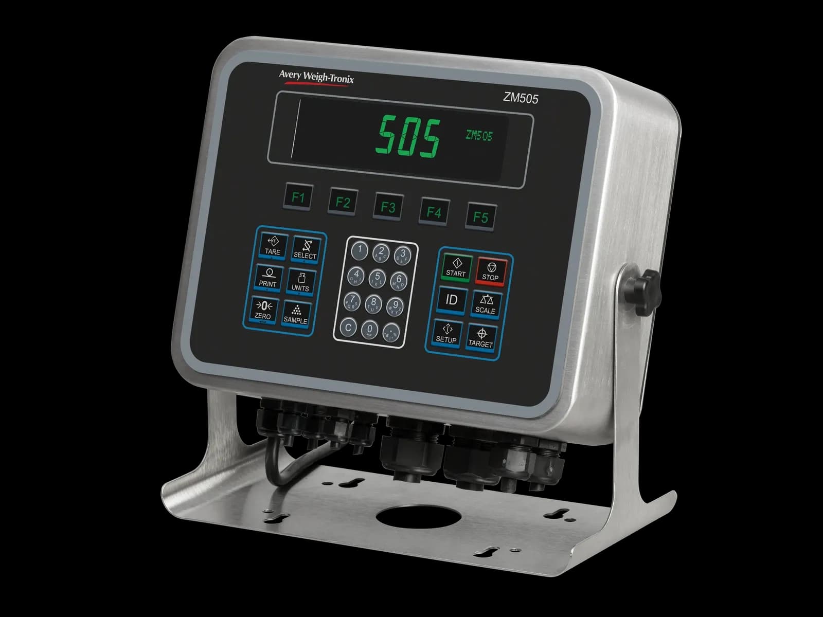 Avery Weigh-Tronix ZM505 Weight Indicator, left view