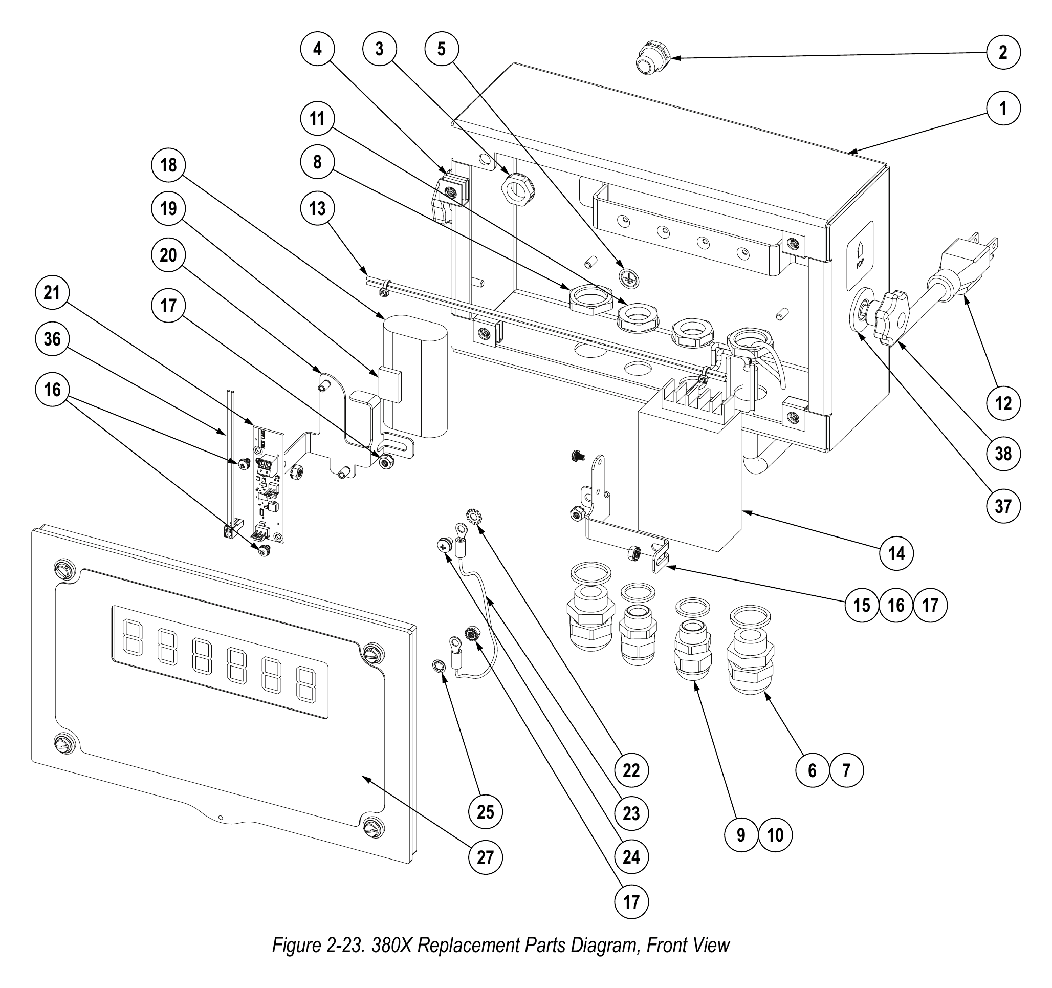 380X replacement-parts drawing page27
