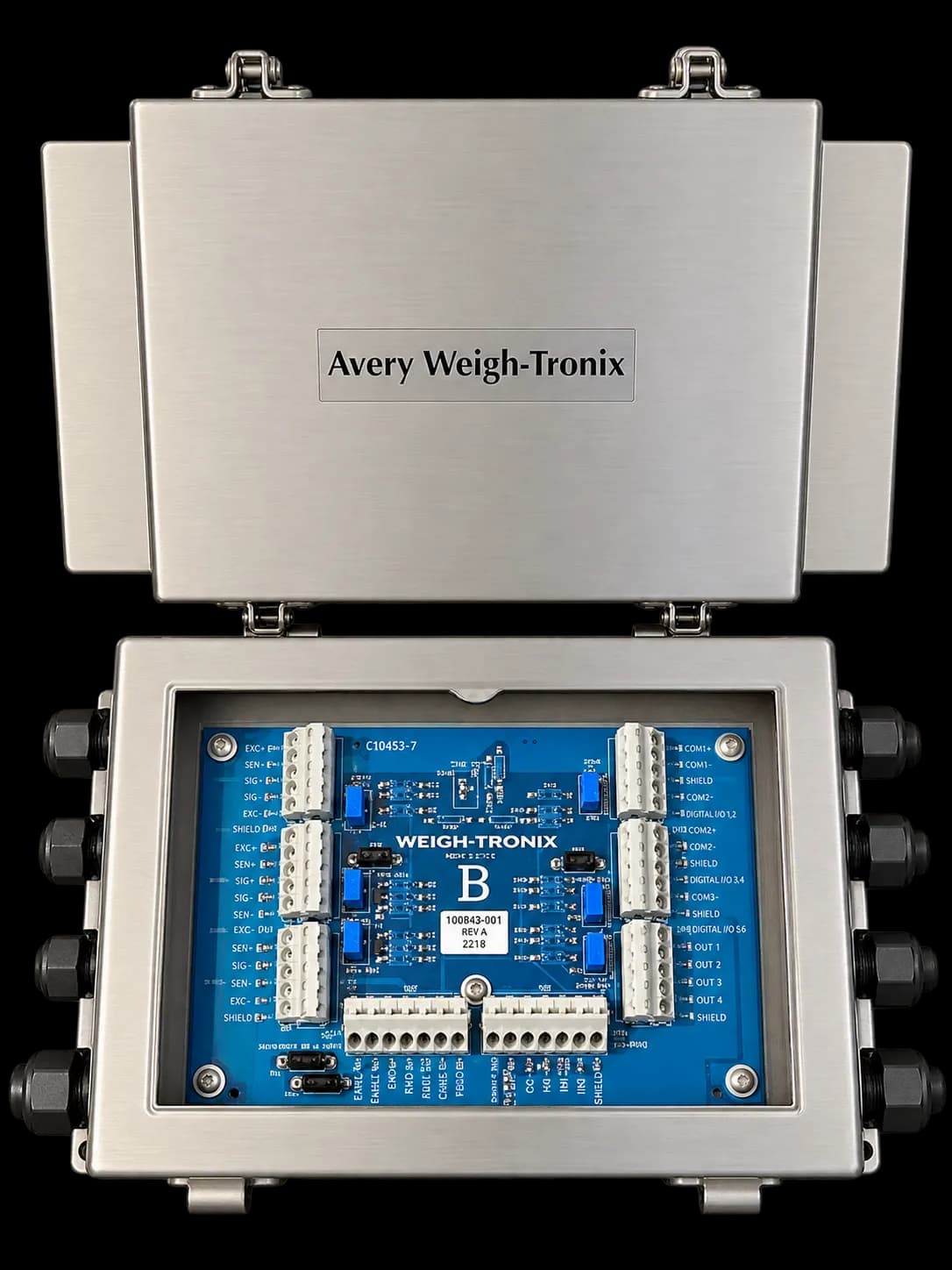 Avery Weigh-Tronix JBIT six-Weigh Bar summing junction box, MPN AWT15-501064