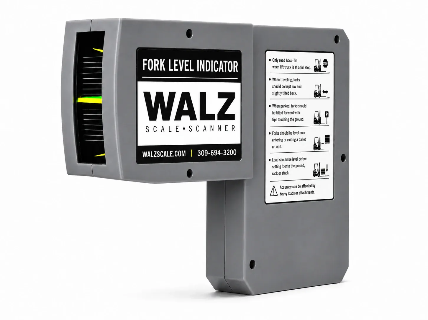Walz LT-LI-100 visual fork tilt level indicator product.